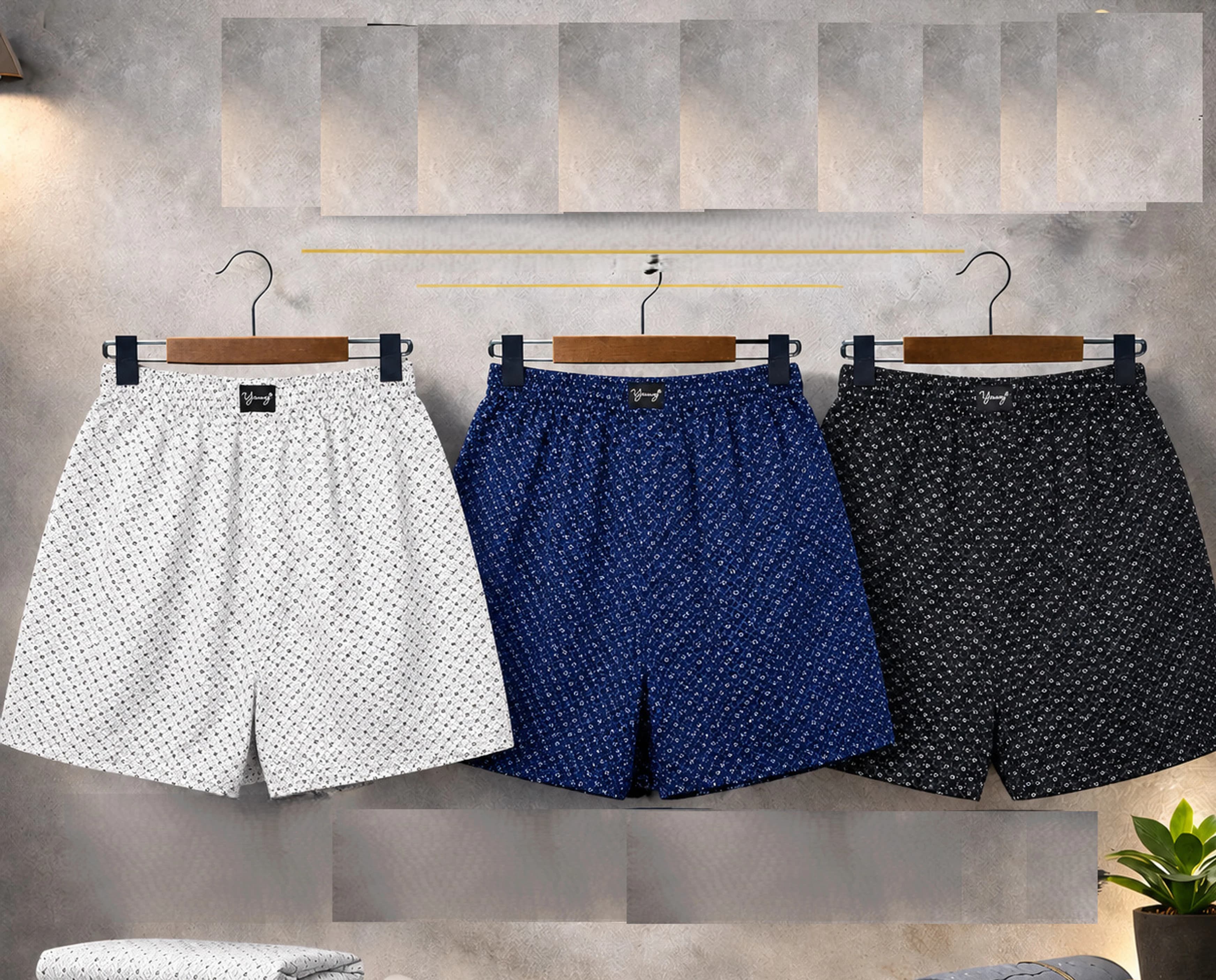 Cotton Boxers (Pack of 3)
