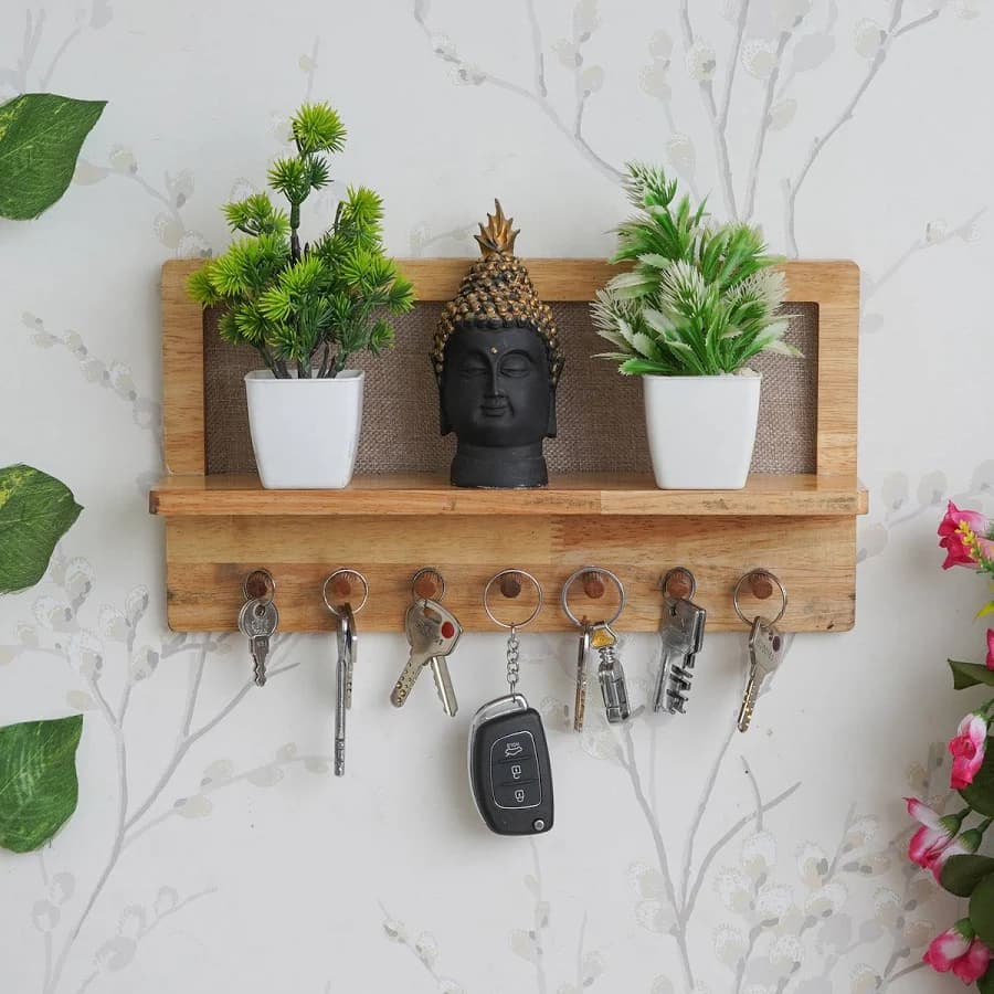 Wooden Wall Key Holder